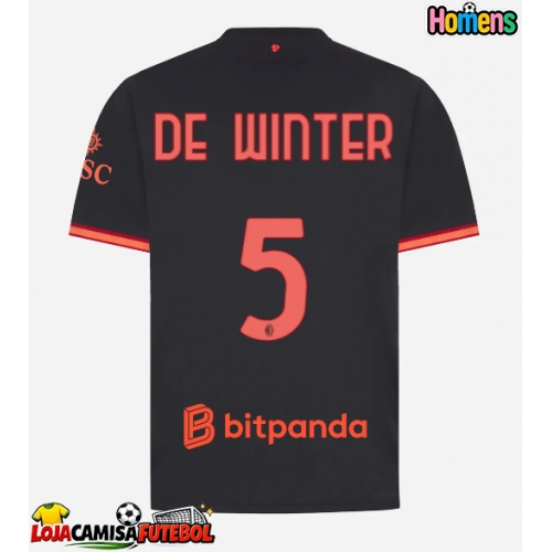 Camisa de Futebol AC Milan Koni De Winter #5 Equipamento Alternativo 2026-27 Manga Curta